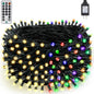 Unicozin 262FT 800 LED Color Changing Christmas Lights, Waterproof Indoor Outdoor Tree Fairy Lights Warm White & Multicolor 11 Modes with Timer Remote