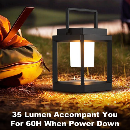 Unicozin Solar Lantern Outdoor Light, Outdoor Hanging for Patio Waterproof, 3 Brightness Levels, Rechargeable Table Light for Outside Porch Patio